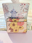 Nwot Coach Flap Card Case With Floral Cluster Print