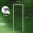 57 Pack 4 Inch Galvanized U-shaped Garden Stakes Landscape Staples  12 Gauge Hea