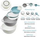 Plastic Mixing Bowls Set Of 8     Multicolored  Bpa-free  Great For Cooking  Bakin