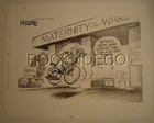 Drive Thru Maternity Ward Nurse Original Jack Higgins Editorial Cartoon Art 1995
