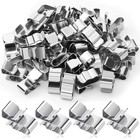 50 Pcs Trailer Frame Wire Clips Stainless Steel Metal Cable 22 5   