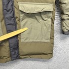 Columbia Omni-heat Infinity Ski Jacket Boys 10-12 Green Fur Hood Puffer Parka