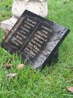  Personalised  Granite Open Book Bible Memorial Slanted Grave Plaque Headstone