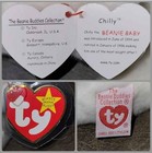               Chilly               1998 Ty Beanie Buddies Solid White Polar Bear  14    mwmt 