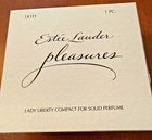 Estee Lauder Jeweled Gold Statue Of Liberty Solid Perfume Compact -in Boxes