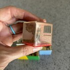 Vintage Toy Blocks Multicolor Plastic Animals Zoo Mid Century 1950s Clear