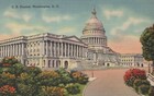 Us Capitol Washington D c  Posted Vintage Linen Post Card
