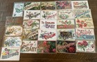 Lot Of 25 Greetings postcards With words to Family sentiments large Letters d703