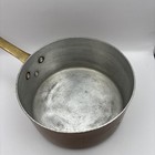 Vintage Copper Pot Made In France Tin Lined With Brass Handle