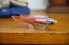 Vintage Motorcycle Fender Hood Ornament Bicycle Accessory Lucite Chrome Rat Rod