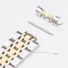 Curved End Watch Strap Bracelet Stainless Steel Band Metal Wristband Universal