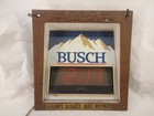 Vintage Busch Beer Anheuser-busch Digital Clock Bar Sign Read