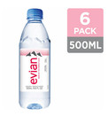 Evian Natural Spring Water  16 9 Fl Oz  6 Pack Bottles