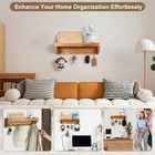 Key Holder For Wall With Mail Organizer - 12 8 Inch Wall Mounted Key Rack Wit   