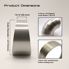 Titanflowracing Titanium 3  Pie Cuts Loose Radius 6 Pack  90   Total   1 5d Clr