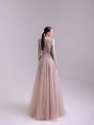 Prom Beads Zipper Gowns Back Women Evening Dresses Cocktail A-line High Neck 