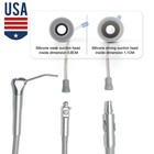 10pcs Dental Saliva Ejector Weak Suction Rubber Snap Tip Adapter Replacement