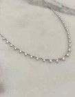 Natural Diamond Round Cut 0 60ct Women s Beautiful Necklace Chain 14k White Gold
