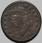 1812 Classic Head Large Cent - Corrosion - Us 1c Copper Coin