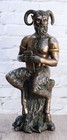 Greek God Pan Statue 9 75 tall Deity Of The Wild Pan Playing The Flute Figurine