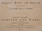 Rare 1862 Version Map Of New York City - Antique By Johnson   Ward 18x27