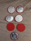  Pentacles Of Mars Engraved In Metal wood Base 7 Talisman Solomon 