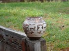 Old Zuni Traditional Olla Pot - Heartline Deer With Birds And Geometrics