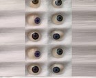 Vintage Human Prosthetic Eye 10pc Mix Color Eye  Antique Glass Artificial