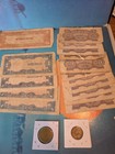 Lot  1901 Japan 5 Sen   1944 10 Sen   Wwii Japanese Philippine Pesos   Centavos
