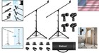 Dual Microphone Stand Set With Adjustable Boom Arm