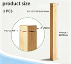 White Oak Stair Newel Post Wood Balusters For Staircase 1 Pack   With A Single G