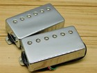 G m  Overwound Alnico Ii Pickup Set Chrome Covered  Nickle Silver Base Plates