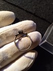 Superb Roman Ring In Bronze  Stone Blue   Diameter Inside  17 Mm