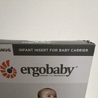 Ergobaby Easy Snug Infant Insert Gray Head neck Support Ergonomic Seat 7-12