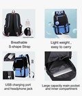 Stitch Backpack 17in School Backpack Set With Usb Charging Pencil Box For Gifts 