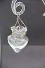 Vintage 2 Hanging Clear Glass Ruffle Vase Planter Empoli  Vase Acrylic Arms