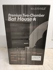 Marigold Premium Two-chamber Bat House Box   Black  High-quality Cedar Wood