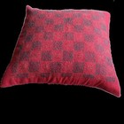 Handmade Embroidered Kantha Stitch Throw Pillow Cover Cotton Silk Ab-pc06