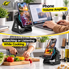 Zyouforn 5-in-1 Bluetooth Speaker Wireless Charger Phone Stand Desk Audio Player