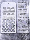 Noteworthy Sayings Clear Stamp Rainbow   Ringer Stencil Set Tim Holtz Thmm162