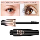 2 Pack 4d Silk Fiber Lash Mascara Waterproof Black Volume Lengthening Eye Makeup