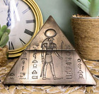 Ebros Ancient Egyptian Deities Isis Sekhmet Horus Anubis Pyramid With Hieroglyph