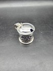 Antique Edwardian Sterling Silver Mustard Pot  Birmingham Hallmarks 4cmn Tall