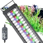 Led Aquarium Light 12-18 Inch Extendable Full Spectrum Timer Dimmable D n Mode