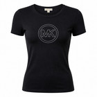 Michael Kors Studded Logo Organic Cotton Jersey T-shirt