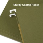 Staples Hanging File Folder 5-tab Letter Size Standard Green 100 carton