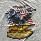 Vintage 90s Desert Storm Shirt Size Xl White Iraq Us Military Army Air Force