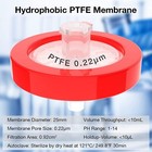 1000pcs Syringe Filter Ptfe Membrane 25mm 0 22um Biomed Scientific Disposable Pp