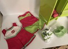 American Girl Doll Authentic Clothes Lot Of Dress  Shoes  Jacket   Accessories  