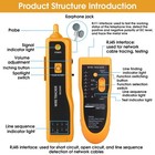 Cable Tracer Ethernet Network Cable Tester Rj45 Rj11 - Wire Toner Tracker Cat5 C